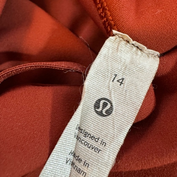 Lululemon Wunder Train High-Rise Tight 25” Terra Orange Size 14 Pockets - Picture 13 of 16